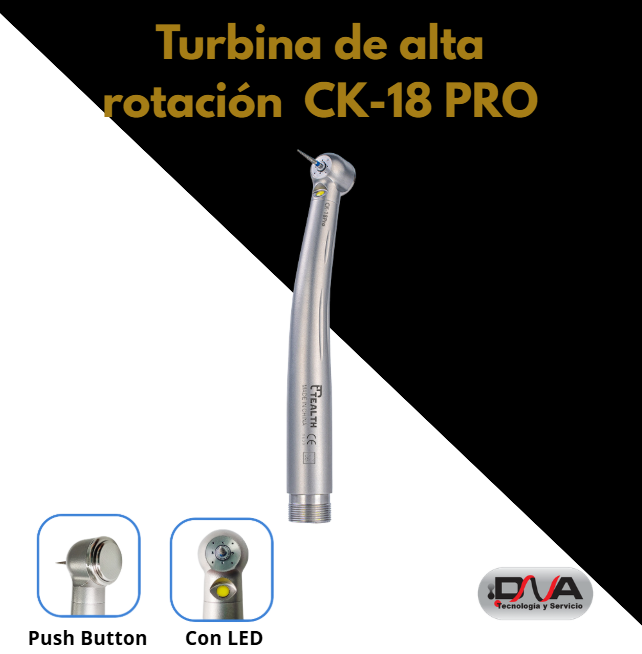  Turbina de aire de alta velocidad CK-18 PRO - TEALTH  