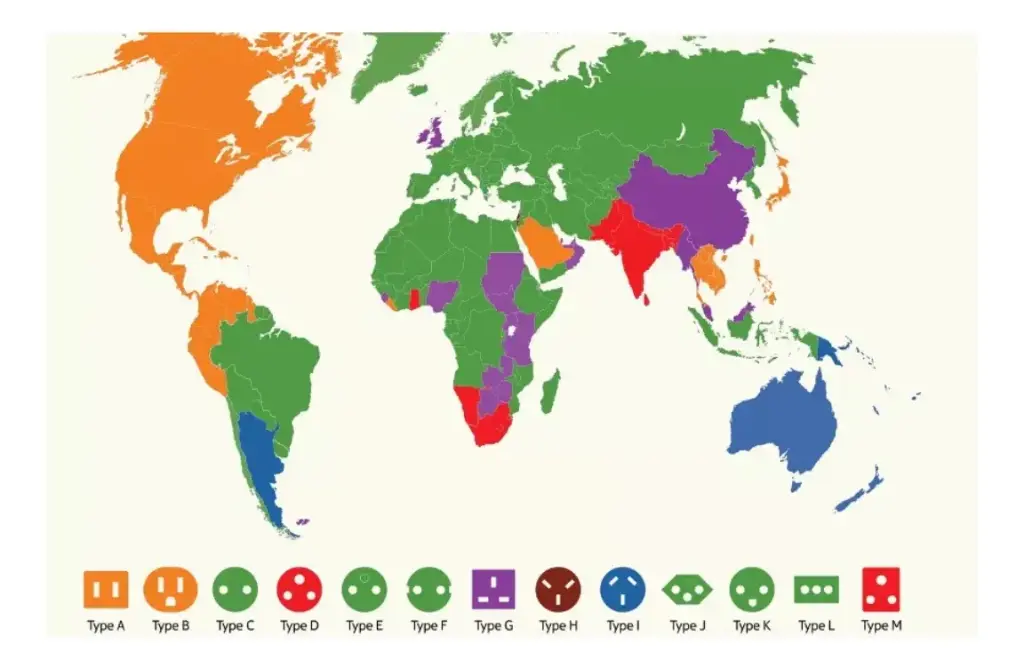 Adaptador de Enchufe  Universal Bivolt  (EU/US/UK/AU),  250V 13A - Generica
