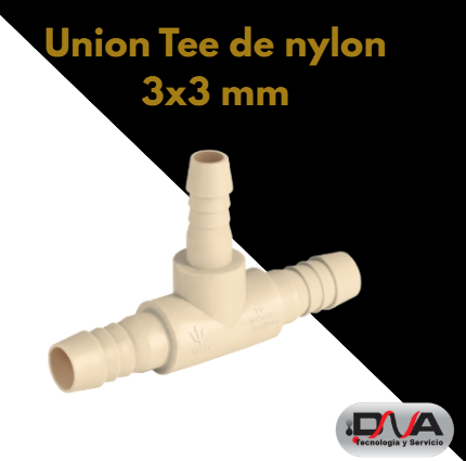 Union Tee de nylon 3x3 mm (Foshan)