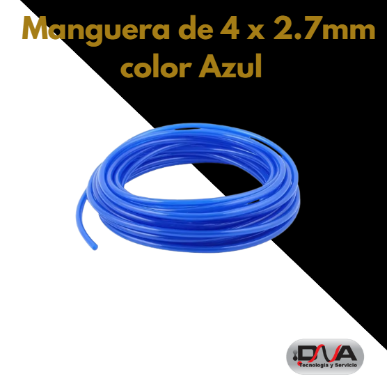 Manguera de 4 x 2.7mm color azul - Foshan
