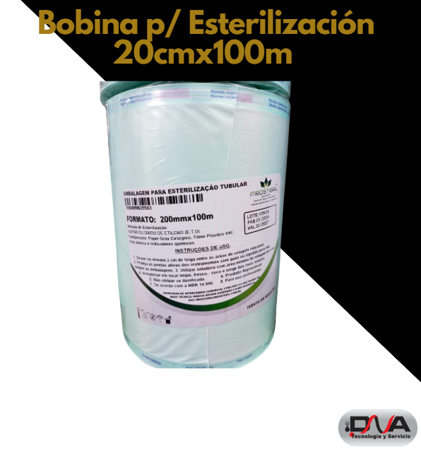 Bobina p/ Esterilización 20cmx100m (MedSteril)