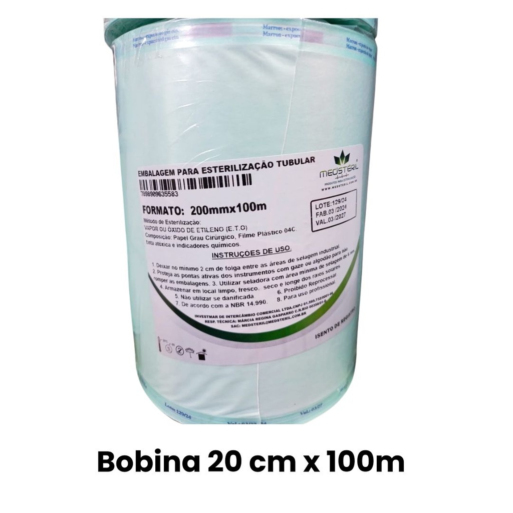 Bobina p/ Esterilización 20cmx100m (MedSteril)