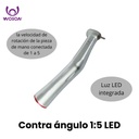 Contra angulo multiplicador 1:5 intra con luz led (Woson-F)