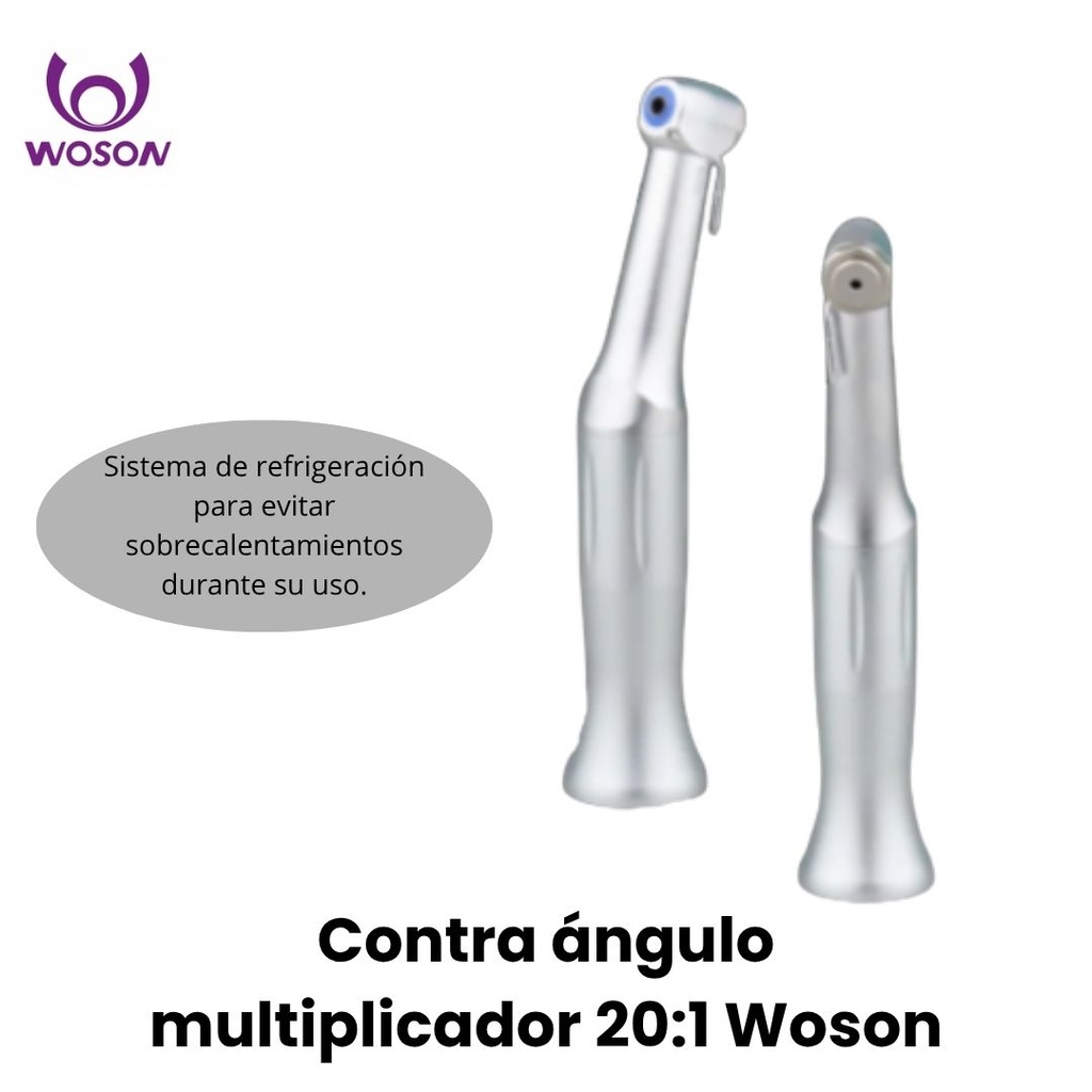 Contra Angulo reductor 20:1 irrigación externa para implante (Woson-F)