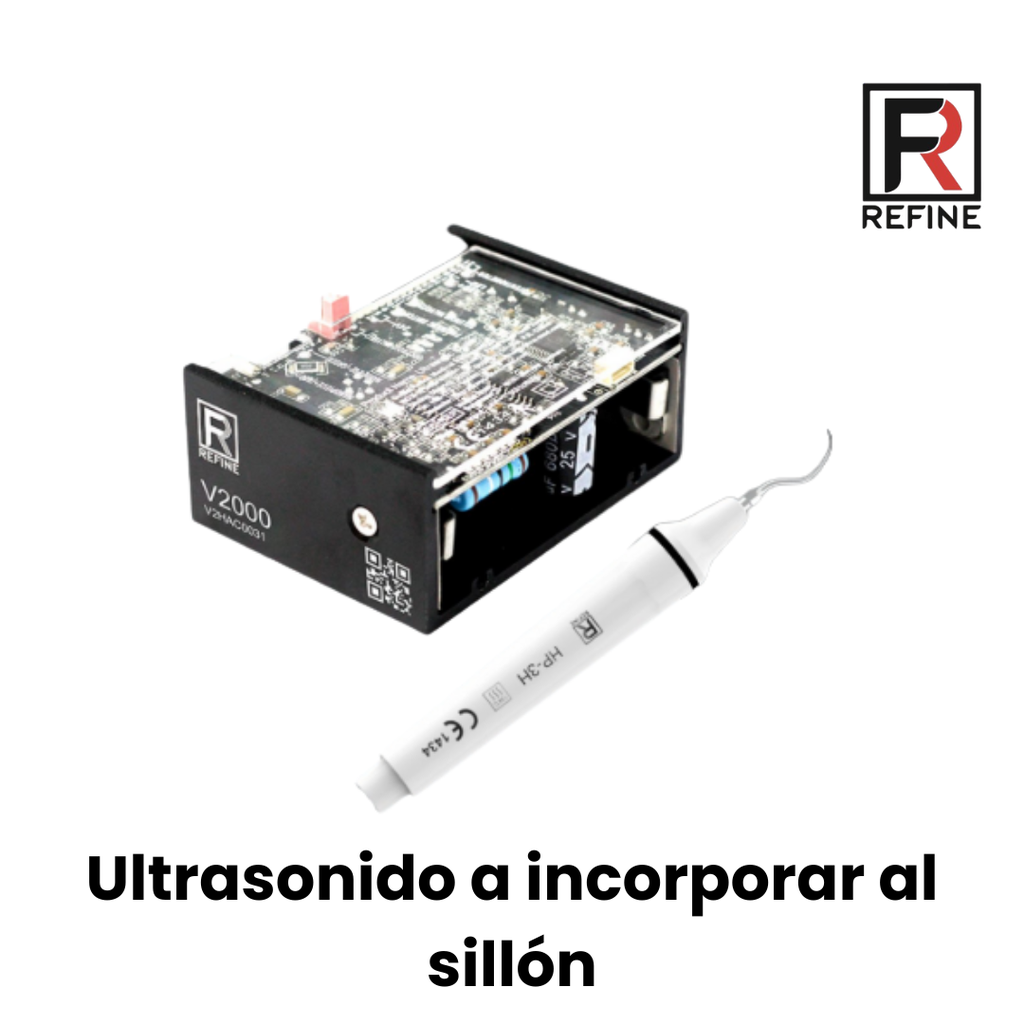  Ultrasonido a incorporar al sillón, Kit con llaves puntas y válvula RF (Refine)