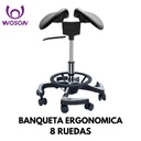 Banqueta Ergonomica 8 Ruedas (Woson) 