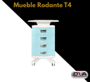Mueble Rodante con 4 cajones con plástico inyectado de alta calidad T4 (Foshan) 