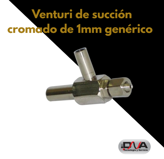 Venturi de succión cromado de 1mm genérico BR