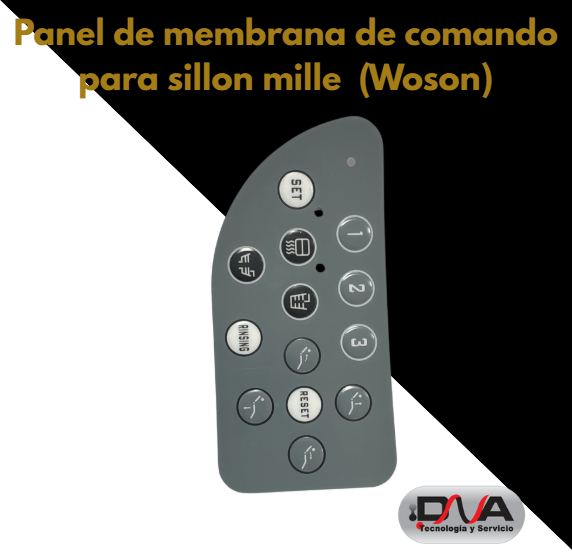 Panel de membrana de comando para sillon mille  (Woson)