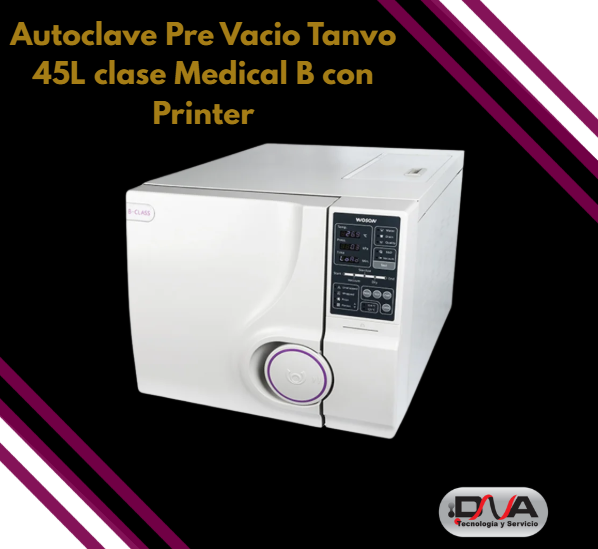 Autoclave Pre Vacio Tanvo 45L clase Medical B con Printer (Woson)