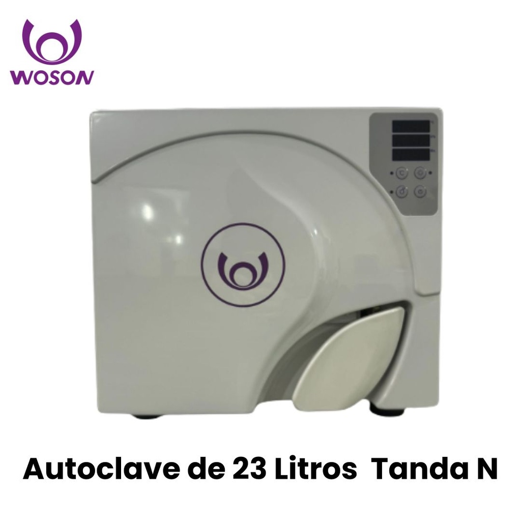 Autoclave Tanda Pro N de 23L con secado puerta cerrada - unica con 3 Fases de desaireación  (Woson)