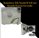 Autoclave 23L Tanda N 3.0 con secado puerta cerrada - unica con 3 Fases de desaireación  (Woson)