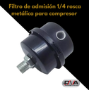 Filtro de admisión 1/4 rosca metálica para compresor (Foshan) 