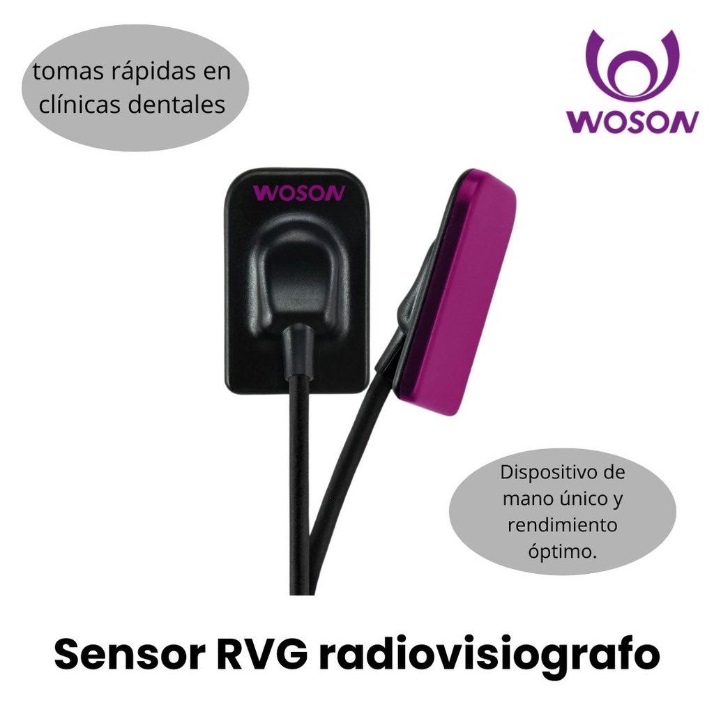 RVG Woson modelo rayin USB directo -1.5 med HD 25pl - 20micras con posicionador (34*33mm2 area activa)