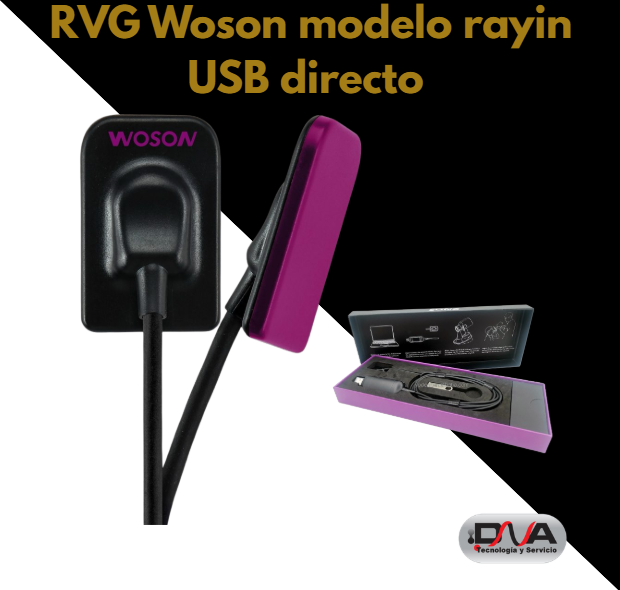 RVG Woson modelo rayin USB directo -1.5 med HD 25pl - 20micras con posicionador (34*33mm2 area activa)