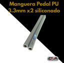 Manguera para pedal PU 3.3mm x2 siliconado (Maxpolimer) 