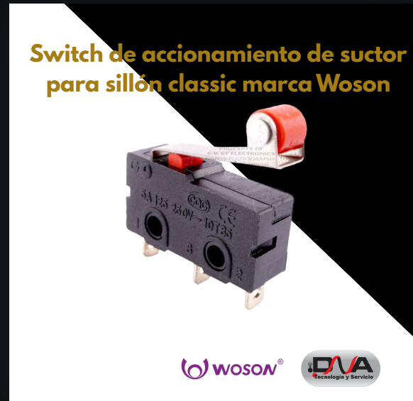 Switch de accionamiento de suctor para sillón classic marca Woson