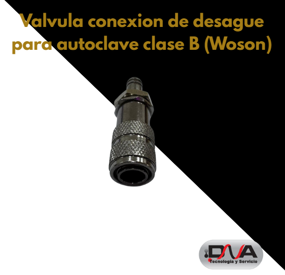 Valvula conexion de desague para autoclave clase B (Woson)