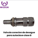 Valvula conexion de desague para autoclave clase B (Woson)