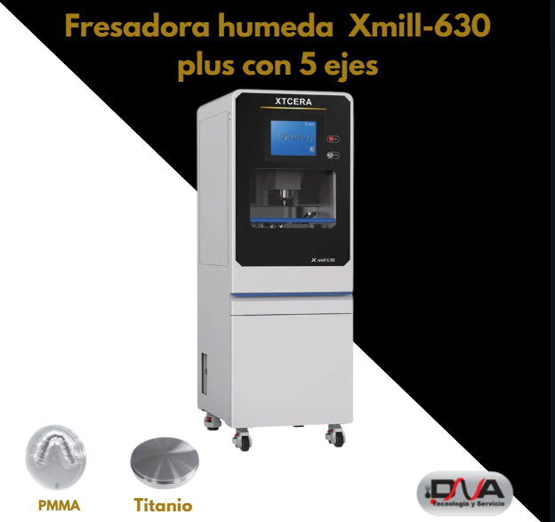 Fresadora humeda  Xmill-630 plus con 5 ejes (XTCERA)