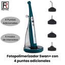 Fotopolimerizador SWAN+ de 1.000 a 2500mw de potencia-incorpora luz de alta potencia de banda ancha con 4 puntas adicionales -(Refine)