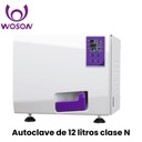 Autoclave Tanda Color N de 12L , secado puerta cerrada con 3 fases de desaireación, acero inox  (Woson) 