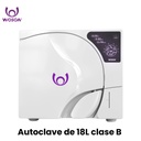 Autoclave Clase B- de 18L  con bomba de vacío y carga automatica - registro de operaciones - secado puerta cerrada (Woson)