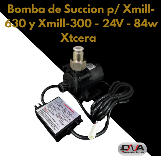 Bomba de Succion p/ Xmill-630 y Xmill-300 - 24V - 84w  Xtcera