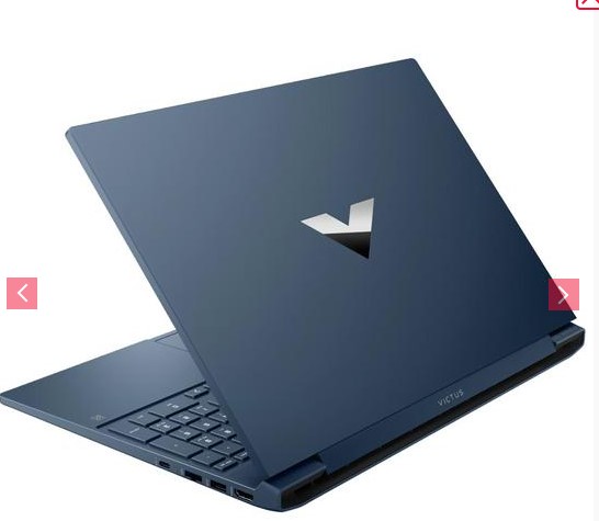 Notebook HP Victus 15-FA1163DX Intel Core i7 2.3GHz / Memoria 16GB / SSD 512GB / 15.6" / Windows 11 / RTX 4050 6GB 