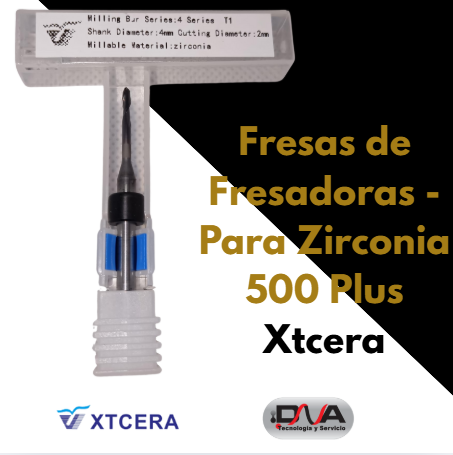 Fresas para zirconia de fresadora xmill 500 plus de la marca XTCERA 