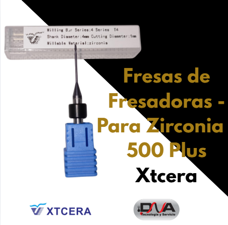 Fresas para zirconia de fresadora xmill 500 plus de la marca XTCERA 