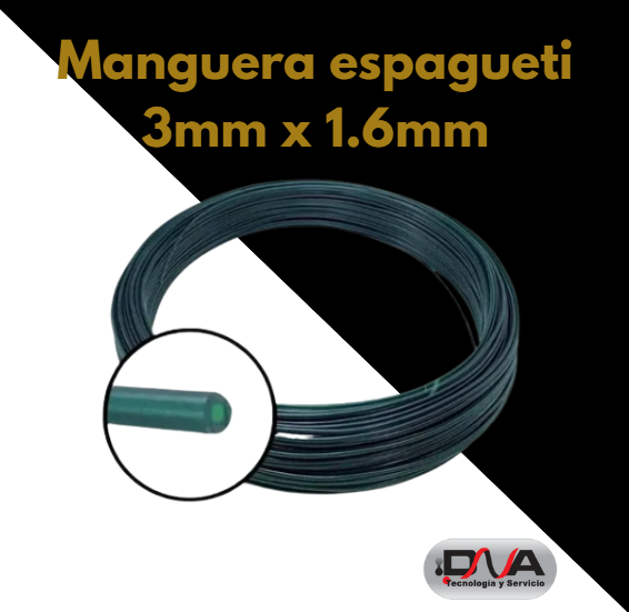 Manguera espagueti 3mm x 1.6mm 