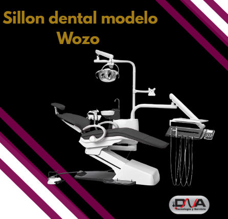 Sillon dental modelo Wozo, movimiento sincrónico+  ultrasonido, tapizado cuero eco, reflector Faro italiano. serie premiun (Woson)