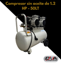 Compresor S/Aceite de 1.2 HP - 50LT - Toyomaq