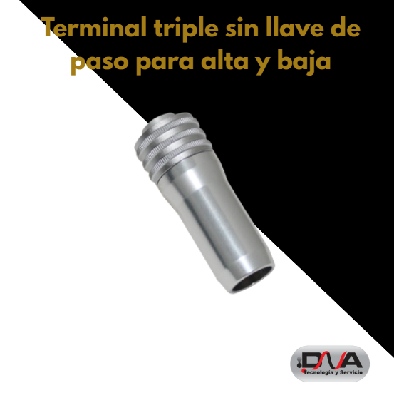 Terminal simple sin llave de paso para alta y baja rotación - Kastec