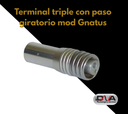 Terminal triple con paso giratorio mod Gnatus - Kastec
