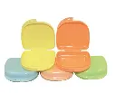 Caja para placas/ortodoncia/dentadura, x 1 Unidad - de colores (Cotisen)