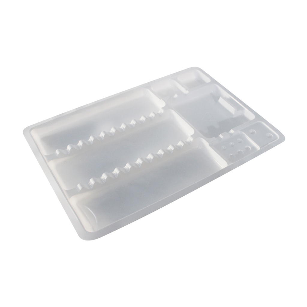 Bandeja de plastico medico 04 medida 284*186*17mm para mesa quirugica - (Cotisen)