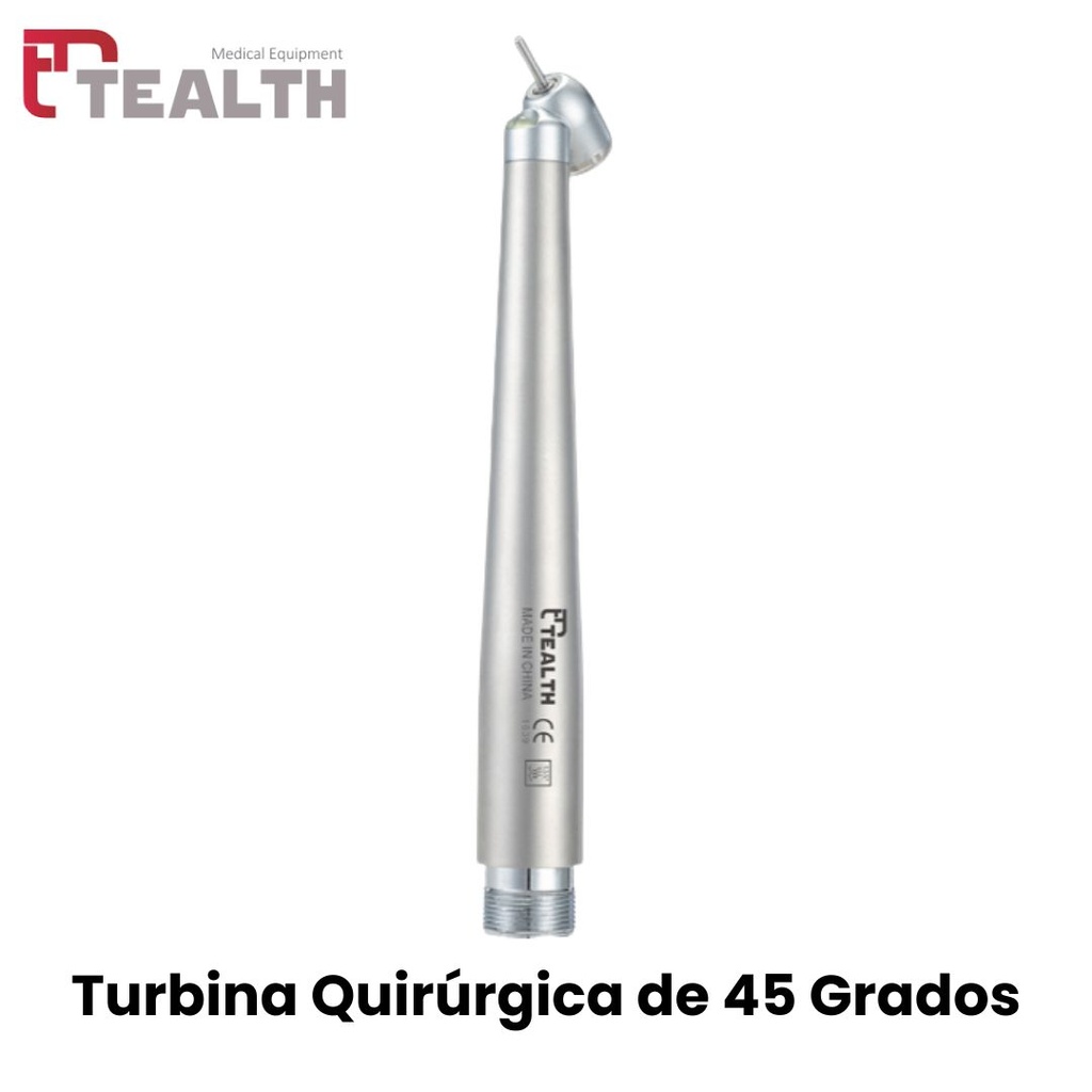 Turbina Quirurgica LED - alta velocidad Modelo 45 Grados Marca - Tealth