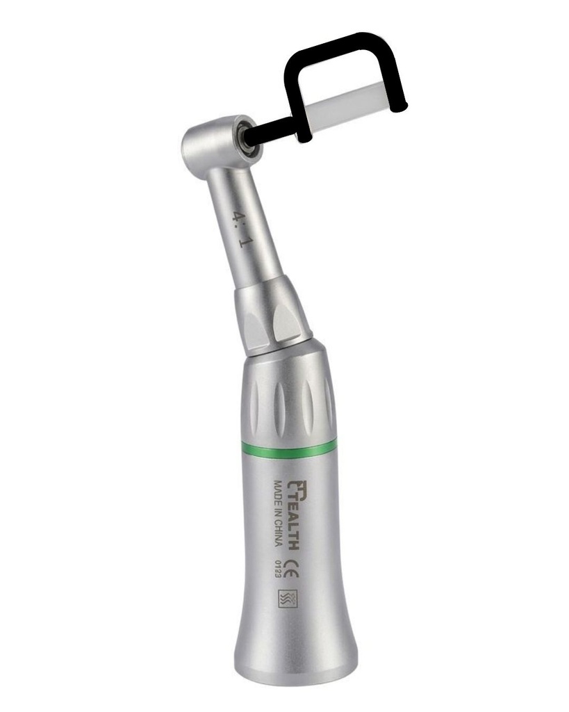 Contra angulo reductor de sistema dental IRP 4:1 con irrigacion interna y puntas de plastico (Tealth)