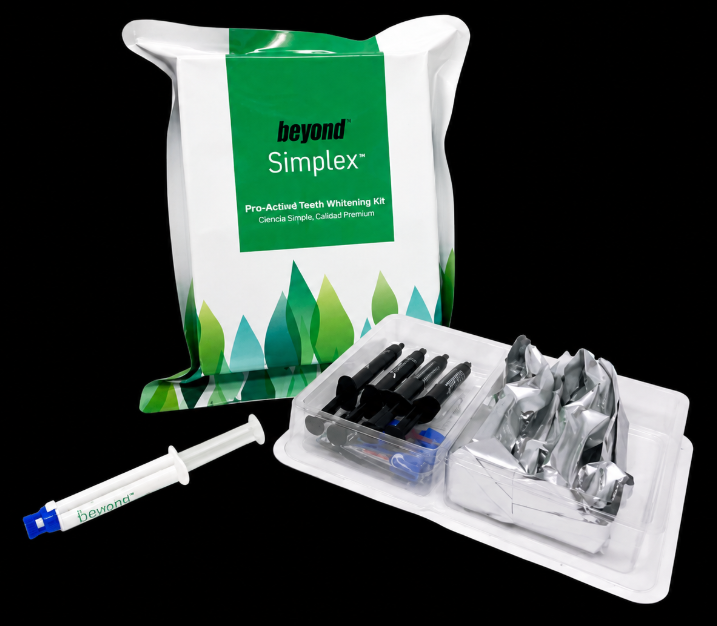Kit de blanquemiento dental con 5 jeringas H2O2 al 37% no activado por luz - gel bloquedor - Simplex - Beyond