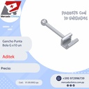 Gancho punta bola recto para arco - GURIN - ( Caplin hooks ) - Aditek