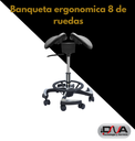 Banqueta Ergonomica 8 Ruedas (Woson) 