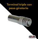 Terminal triple con paso giratorio mod Dabi - Kastec